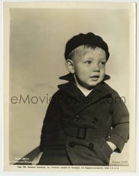 8s104 BABY LeROY 8x10.25 still 1934 cute portrait of the child star wearing trench coat & hat!
