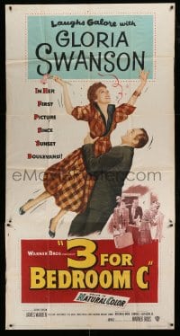 8t308 3 FOR BEDROOM C 3sh 1952 Gloria Swanson in her first movie since Sunset Boulevard!