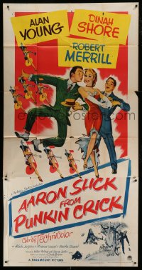 8t311 AARON SLICK FROM PUNKIN CRICK 3sh 1952 Alan Young, Dinah Shore, Robert Merrill, musical art!