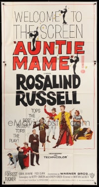 8t322 AUNTIE MAME 3sh 1958 classic Rosalind Russell family comedy from play & novel!