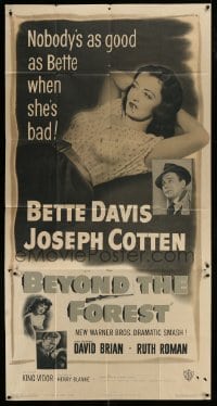 8t331 BEYOND THE FOREST 3sh 1949 King Vidor, nobody's as good as smoking Bette Davis when she's bad!