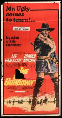 8t334 BIG GUNDOWN 3sh 1968 La Resa Dei Conti, full-length art of Lee Van Cleef as Mr Ugly!