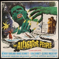 8t013 ALLIGATOR PEOPLE 6sh 1959 Lon Chaney Jr., Beverly Garland's honeymoon turned to a nightmare!