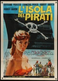 8t660 AMOROUS CORPORAL Italian 1p 1958 Biffignandi art of sexy Podesta & pirates with treasure!