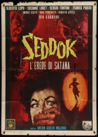 8t664 ATOM AGE VAMPIRE Italian 1p 1963 Seddok, l'erede di Satana, Gasparri art of the man monster!