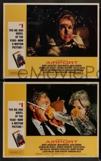 8w780 AIRPORT 5 int'l LCs 1970 Jean Seberg, Burt Lancaster, George Kennedy & more!