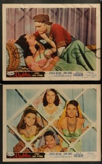 8w700 ALADDIN & HIS LAMP 7 LCs 1952 sexy Patricia Medina & the world's most gorgeous harem beauties!