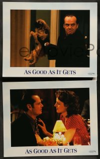 8w069 AS GOOD AS IT GETS 8 LCs 1997 images of Jack Nicholson as Melvin, Helen Hunt, Greg Kinnear!