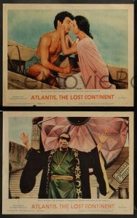 8w893 ATLANTIS THE LOST CONTINENT 3 LCs 1961 George Pal sci-fi, captives turned into slaves!