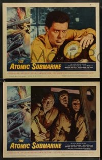 8w072 ATOMIC SUBMARINE 8 LCs 1959 Arthur Franz, sexy Joi Lansing, cool underwater sci-fi!