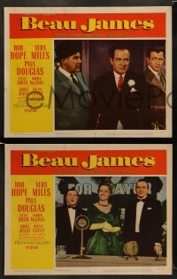 8w081 BEAU JAMES 8 LCs 1957 great images of Bob Hope as New York City Mayor Jimmy Walker!