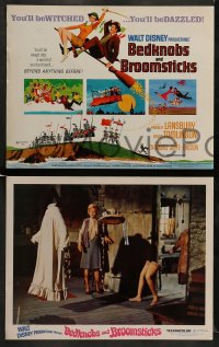 8w018 BEDKNOBS & BROOMSTICKS 9 LCs 1971 Walt Disney, Angela Lansbury, David Tomlinson & children!