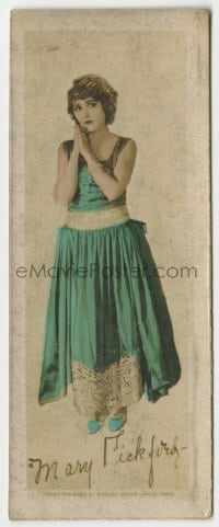 8x027 MARY PICKFORD English 2x4 promo card 1923 wonderful portrait with facsimile signature!