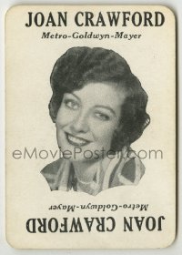 8x039 JOAN CRAWFORD 2x3 Movieland Kino game card 1930s great smiling portrait of the MGM star!