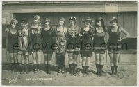 8x063 SENNETT BATHING BEAUTIES 4x6 arcade card 1920s nine sexy ladies in swimsuits!