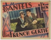 8z065 ALIAS FRENCH GERTIE LC 1930 Bebe Daniels is a lady Raffles, master jewel thief, Ben Lyon!
