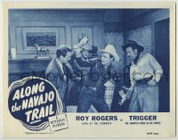8z075 ALONG THE NAVAJO TRAIL LC R1954 cowboy Roy Rogers fights Fowley, Vogan and Roy Barcroft!