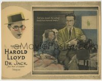 8z010 DR. JACK LC 1922 sick boy yells in doctor Harold Lloyd's stethoscope!