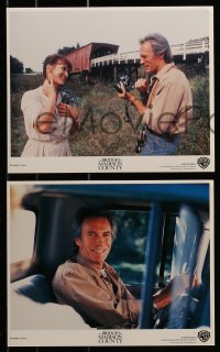 9a052 BRIDGES OF MADISON COUNTY 8 color 8x10 stills 1995 Clint Eastwood directs & stars w/Meryl Streep!