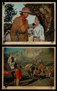 9a034 HOW THE WEST WAS WON 10 color 8x10 stills 1964 Debbie Reynolds, Gregory Peck & all-star cast!
