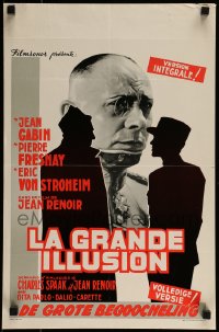 9b040 GRAND ILLUSION Belgian R1950s Jean Renoir's La Grande Illusion, anti-war classic, Erich von Stroheim