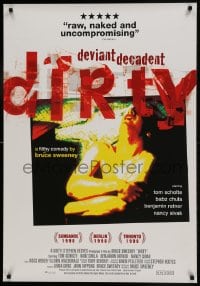 9b150 DIRTY Canadian 1sh 1998 deviant decadent dirty, it's a filthy comedy by Bruce Sweeney!