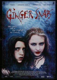 9b152 GINGER SNAPS Canadian 1sh 2000 great image of Emily Perkins & Katharine Isabelle!