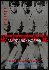 9b155 I SHOT ANDY WARHOL Canadian 1sh 1996 cool multiple images of Lili Taylor & gun