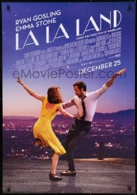 9b159 LA LA LAND advance Canadian 1sh 2016 Ryan Gosling, Emma Stone dancing, all English design!