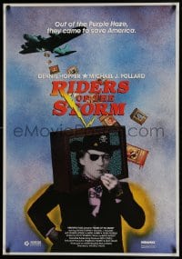 9b174 RIDERS OF THE STORM Canadian 1sh 1986 Dennis Hopper, Michael J. Pollard, cool art!