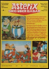 9b188 ASTERIX VS. CAESAR East German 11x16 1987 comic cartoon characters created by Albert Uderzo!