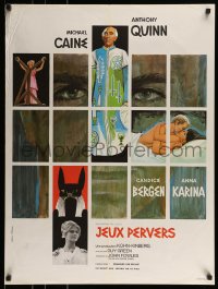 9b062 MAGUS French 24x32 1969 Anthony Quinn, Candice Bergen, different Tealdi artwork!