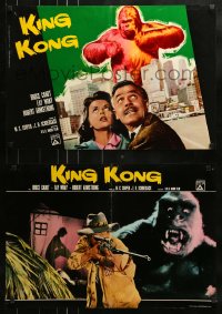 9b492 KING KONG group of 6 Italian 18x26 pbustas R1966 images taken from the film Konga!