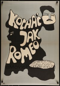 9b871 KAKO SU SE VOLEILI ROMEO E JULIJA Polish 23x33 1968 Zivanovic, art by Jolanta Karczewska!