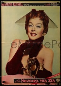 9b496 AUNTIE MAME group of 12 Italian 19x27 pbustas 1959 classic Rosalind Russell, great images!
