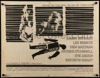 9c024 ANATOMY OF A MURDER style B 1/2sh 1959 Otto Preminger, Saul Bass dead body silhouette art!