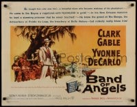 9c042 BAND OF ANGELS 1/2sh 1957 Clark Gable buys beautiful slave mistress Yvonne De Carlo!