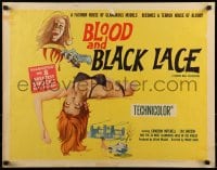 9c061 BLOOD & BLACK LACE 1/2sh 1965 Mario Bava, a glamorous fashion house becomes a house of blood!