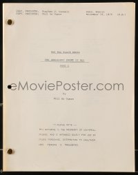 9d020 BAA BAA BLACK SHEEP TV script November 18, 1976, Part I screenplay by Phil De Guere