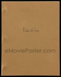 9d042 BIRTH OF LOVE script 1969 screenplay by Marcel Pagnol, adapted from Le Premier Amour!