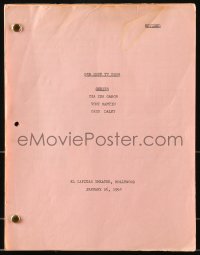 9d047 BOB HOPE SHOW revised draft TV script Jan 26, 1954, guest stars Zsa Zsa Gabor & Tony Martin!