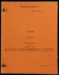 9d061 CHAMP third draft script October 21, 1977, boxing screenplay by Walter Newman!