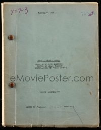 9d063 CHARLIE CHAN'S CHANCE screen continuity script January 9, 1932 screenplay by Conners & Klein!