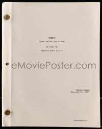 9d076 CHEERS TV second draft script January 24, 1993, screenplay by Rebecca Parr Cioffi