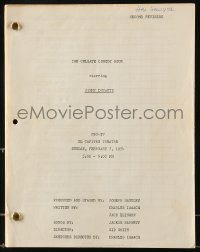 9d082 COLGATE COMEDY HOUR second revised draft TV script 1954 screenplay by Isaacs & Elinson!