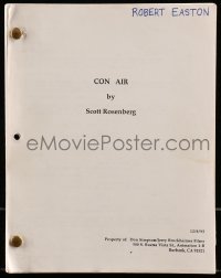 9d085 CON AIR script December 8, 1995, screenplay by Scott Rosenberg