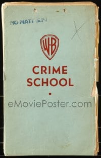 9d089 CRIME SCHOOL superimposed version script 1938 translated into Dutch!