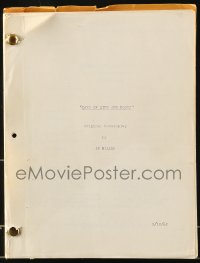 9d094 DAYS OF WINE & ROSES script January 10, 1962, screenplay by J.P. Miller!