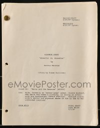 9d102 DIVORCE COURT TV final draft script February 25, 1987, screenplay by Dennis Melonas