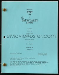 9d104 DREW CAREY SHOW shooting draft TV script April 12, 2004, screenplay by Clay Graham!
